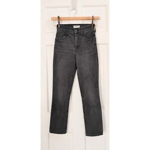 Madewell The Perfect Vintage Crop Jeans Size 23 Faded Black High Rise
